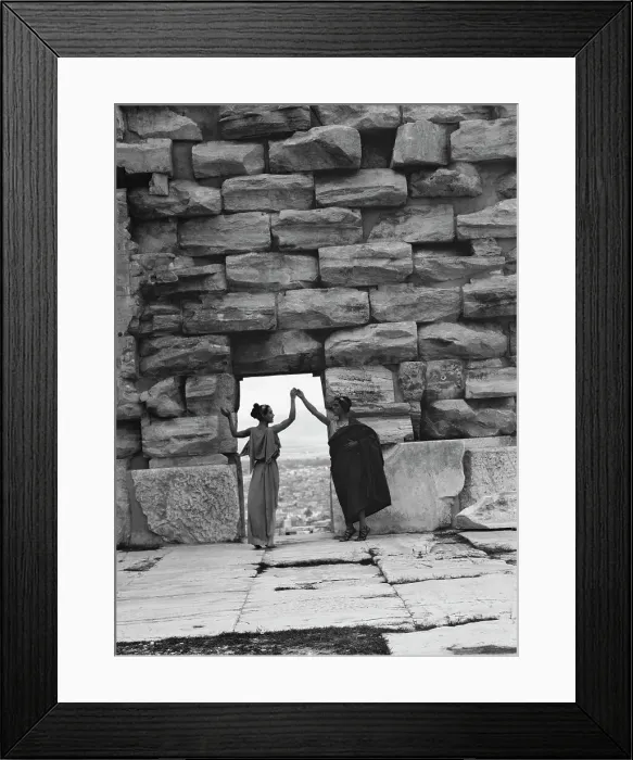 Framed Print : Kanellos dance group at ancient sites in Greece, 1929 Creator: Arnold Genthe Framed Print : Kanellos dance group at ancient sites in Greece, 1929 Creator: Arnold Genthe