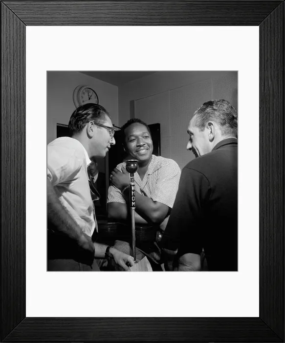 Framed Print : Portrait of Josh White and Symphony Sid, WHOM, New York, N.Y. 1946. Creator: William Paul Gottlieb Framed Print : Portrait of Josh White and Symphony Sid, WHOM, New York, N.Y. 1946. Creator: William Paul Gottlieb