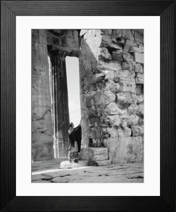 Framed Print : Kanellos dance group at ancient sites in Greece, 1929 Creator: Arnold Genthe Framed Print : Kanellos dance group at ancient sites in Greece, 1929 Creator: Arnold Genthe