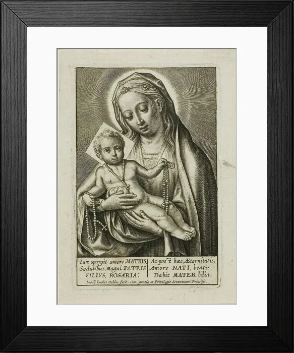 Framed Print : Virgin and Child, n.d. Creator: Jean Waldor the Elder Framed Print : Virgin and Child, n.d. Creator: Jean Waldor the Elder