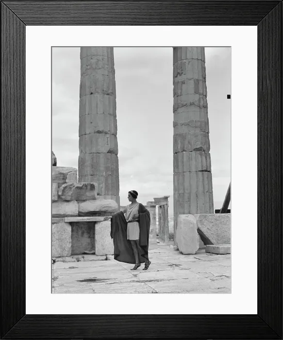 Framed Print : Kanellos dance group at ancient sites in Greece, 1929 Creator: Arnold Genthe Framed Print : Kanellos dance group at ancient sites in Greece, 1929 Creator: Arnold Genthe