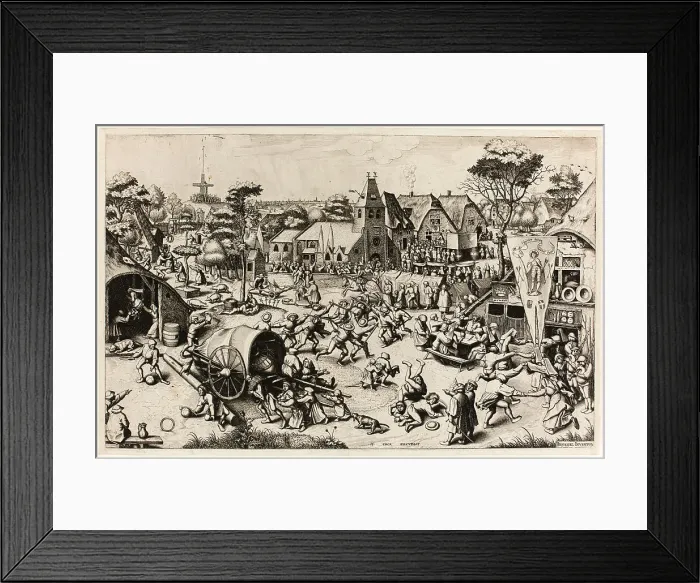 Framed Print : The Kermis of Saint George, c. 1559. Creator: Johannes van Doetecum I