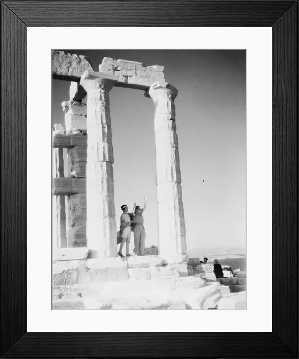 Framed Print : Kanellos dance group at ancient sites in Greece, 1929 Creator: Arnold Genthe Framed Print : Kanellos dance group at ancient sites in Greece, 1929 Creator: Arnold Genthe