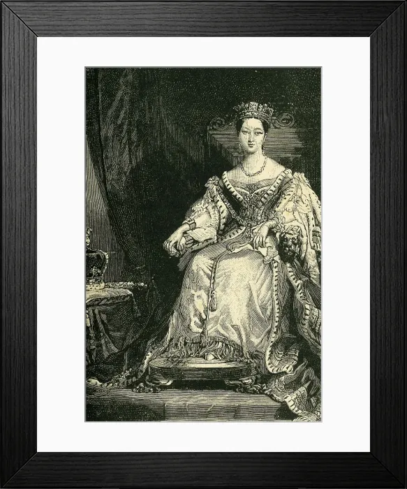 Framed Print : The Queen on Her Coronation Day, 28 June 1838, (c1897). Creator: Unknown Framed Print : The Queen on Her Coronation Day, 28 June 1838, (c1897). Creator: Unknown