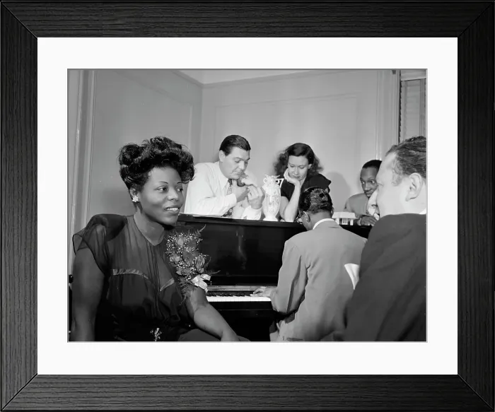 Framed Print : Portrait of Mary Lou Williams, Jack Teagarden, Dixie Bailey...Mary Lou Williams apartment, NY, 1947 Creator: William Paul Gottlieb Framed Print : Portrait of Mary Lou Williams, Jack Teagarden, Dixie Bailey...Mary Lou Williams apartment, NY, 1947 Creator: William Paul Gottlieb