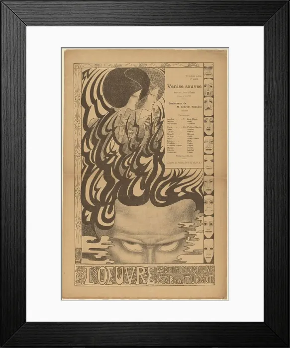 Framed Print : Venise sauvée (Venice Preserved), 1895. Creator: Jan Toorop Framed Print : Venise sauvée (Venice Preserved), 1895. Creator: Jan Toorop