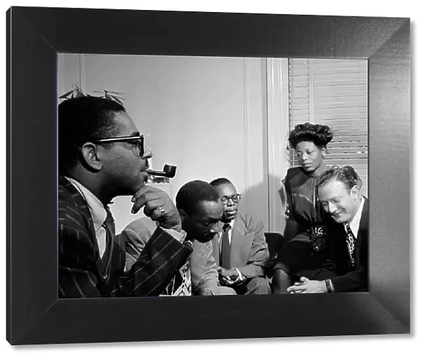 Portrait of Dizzy Gillespie, Tadd Dameron, Hank Jones...Mary Lou Williams apartment, N.Y. 1947. Creator: William Paul Gottlieb