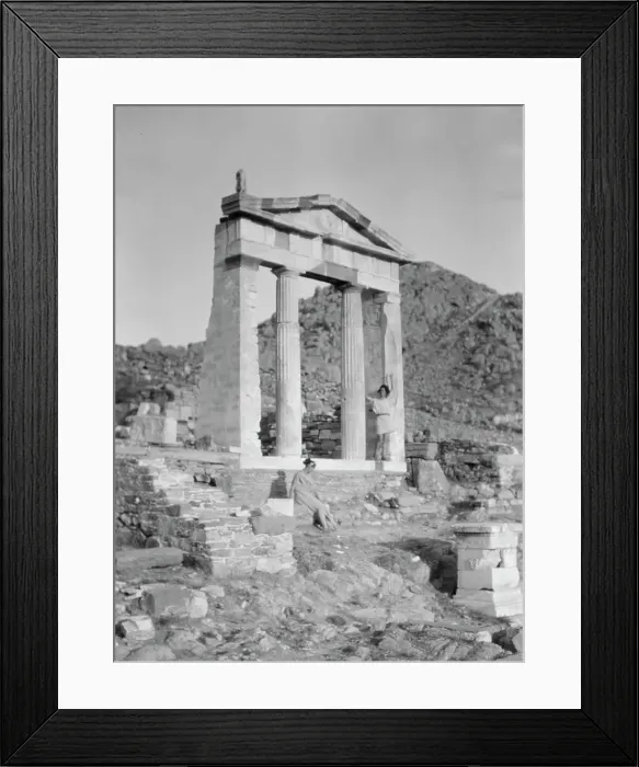 Framed Print : Kanellos dance group at ancient sites in Greece, 1929 Creator: Arnold Genthe Framed Print : Kanellos dance group at ancient sites in Greece, 1929 Creator: Arnold Genthe
