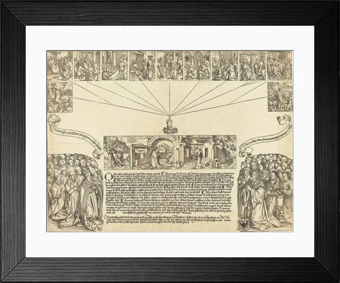 Framed Print : The Nativity and Passion of Christ, 1511. Creator: Wolf Traut Framed Print : The Nativity and Passion of Christ, 1511. Creator: Wolf Traut