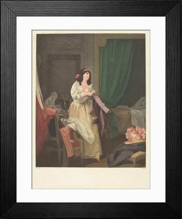 Framed Print : Que n'y est-il encore?. Creator: Louis Michel Petit Framed Print : Que n'y est-il encore?. Creator: Louis Michel Petit