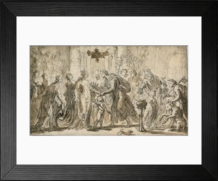 Framed Print : The Marriage of Zenobia and Odenatus, n.d. Creator: Justus van Egmont Framed Print : The Marriage of Zenobia and Odenatus, n.d. Creator: Justus van Egmont