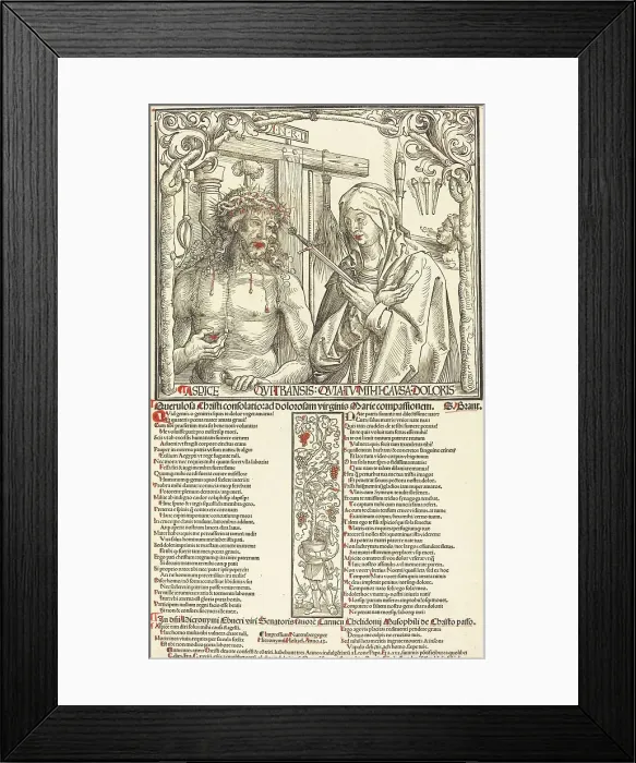 Framed Print : The Man of Sorrows and Mater Dolorosa, 1512. Creator: Wolf Traut Framed Print : The Man of Sorrows and Mater Dolorosa, 1512. Creator: Wolf Traut