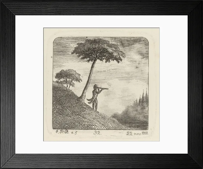 Framed Print : The Tourist, 1858. Creator: Emmanuel Phélippes-Beaulieu Framed Print : The Tourist, 1858. Creator: Emmanuel Phélippes-Beaulieu