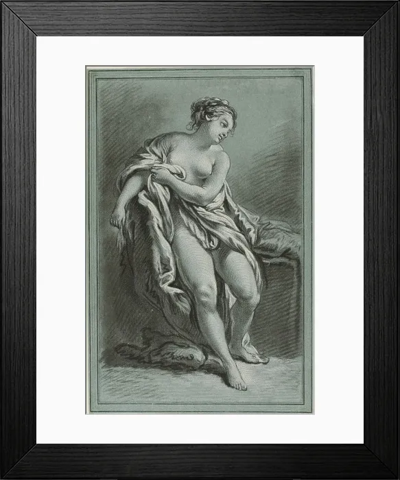 Framed Print : Bather, 1768. Creator: Louis Marin Bonnet Framed Print : Bather, 1768. Creator: Louis Marin Bonnet