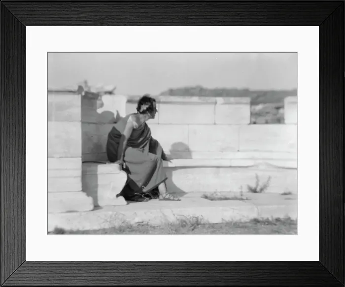 Framed Print : Kanellos dance group at ancient sites in Greece, 1929 Creator: Arnold Genthe Framed Print : Kanellos dance group at ancient sites in Greece, 1929 Creator: Arnold Genthe
