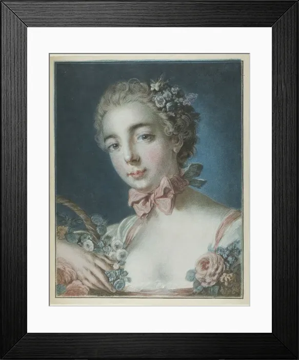 Framed Print : Head of Flora, July 3, 1769. Creator: Louis Marin Bonnet Framed Print : Head of Flora, July 3, 1769. Creator: Louis Marin Bonnet