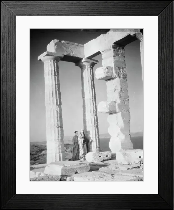 Framed Print : Kanellos dance group at ancient sites in Greece, 1929 Creator: Arnold Genthe Framed Print : Kanellos dance group at ancient sites in Greece, 1929 Creator: Arnold Genthe