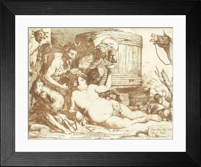 Framed Print : The Drunken Silenus, 1628. Creator: Jusepe de Ribera Framed Print : The Drunken Silenus, 1628. Creator: Jusepe de Ribera