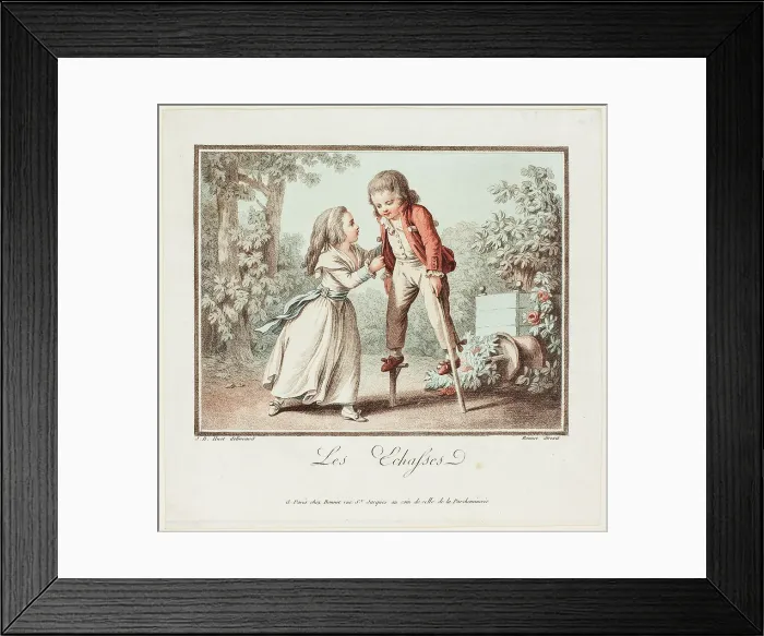 Framed Print : The Stilts, n.d. Creator: Louis Marin Bonnet Framed Print : The Stilts, n.d. Creator: Louis Marin Bonnet