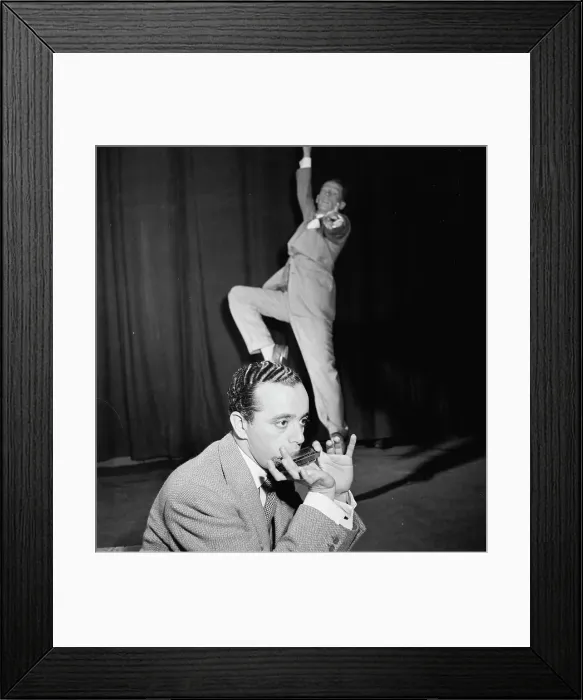 Framed Print : Portrait of Larry Adler and Paul Draper, City Center, New York, N.Y. ca. Jan. 1947. Creator: William Paul Gottlieb Framed Print : Portrait of Larry Adler and Paul Draper, City Center, New York, N.Y. ca. Jan. 1947. Creator: William Paul Gottlieb