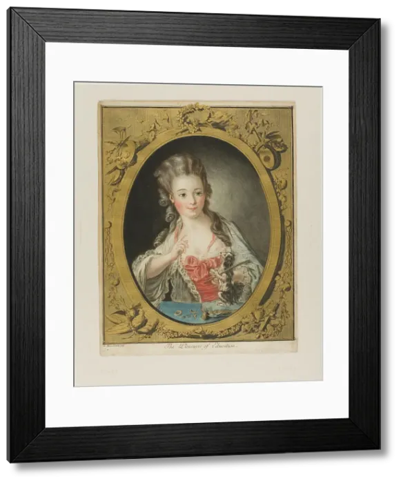 Framed Print : The Pleasures of Education, 1777. Creator: Louis Marin Bonnet Framed Print : The Pleasures of Education, 1777. Creator: Louis Marin Bonnet