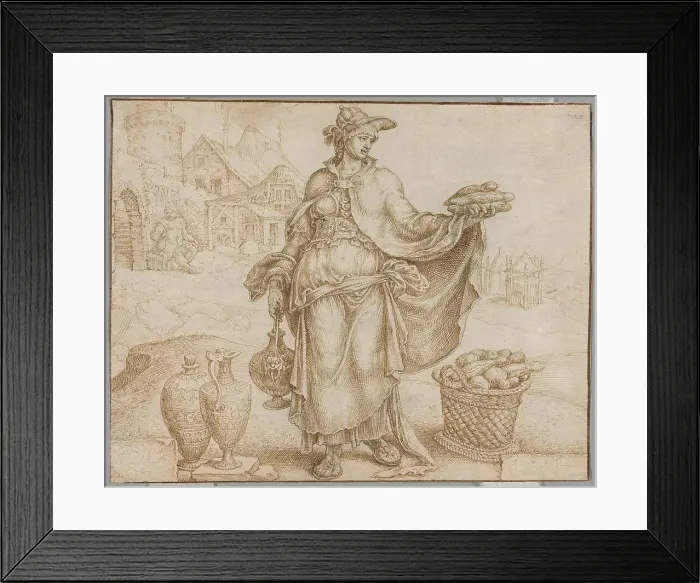 Framed Print : Abigail, c. 1560. Creator: Maerten van Heemskerck