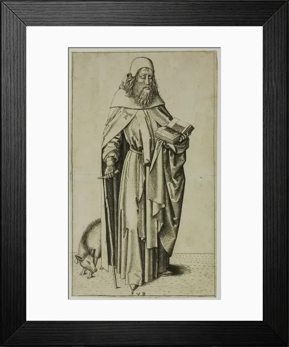 Framed Print : St. Anthony the Hermit, 1490 / 1500 Framed Print : St. Anthony the Hermit, 1490 / 1500