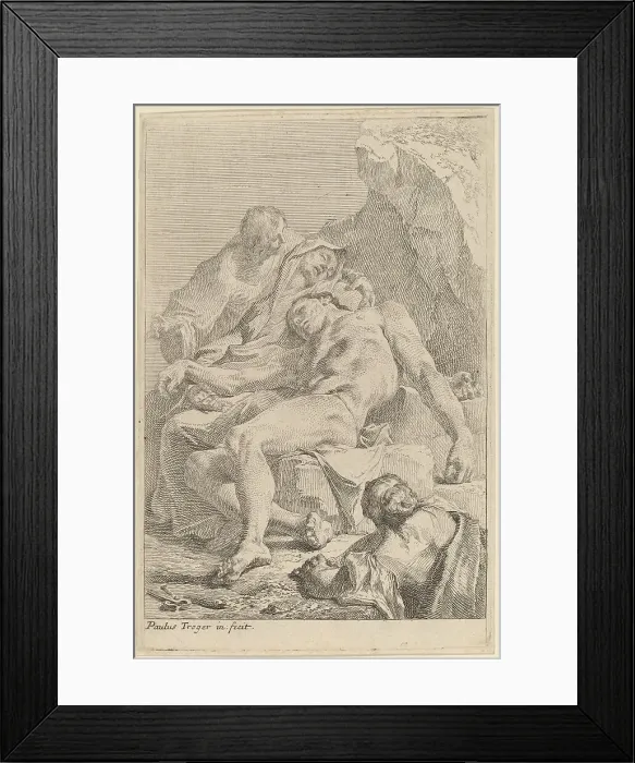 Framed Print : Pietà, 1720s. Creator: Paul Troger Framed Print : Pietà, 1720s. Creator: Paul Troger