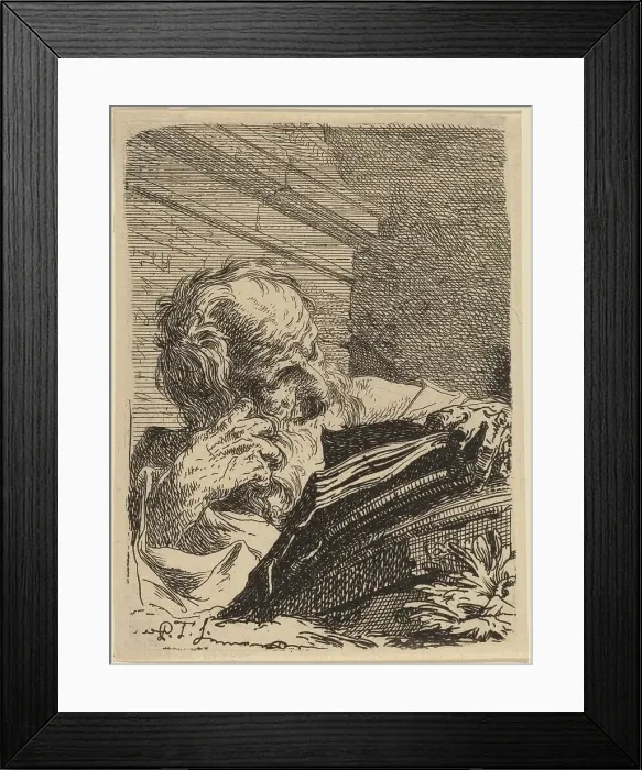 Framed Print : A Philosopher, 1720s. Creator: Paul Troger Framed Print : A Philosopher, 1720s. Creator: Paul Troger