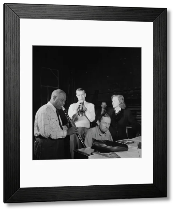 Framed Print : Portrait of Sidney Bechet, 1938. Creator: William Paul Gottlieb Framed Print : Portrait of Sidney Bechet, 1938. Creator: William Paul Gottlieb