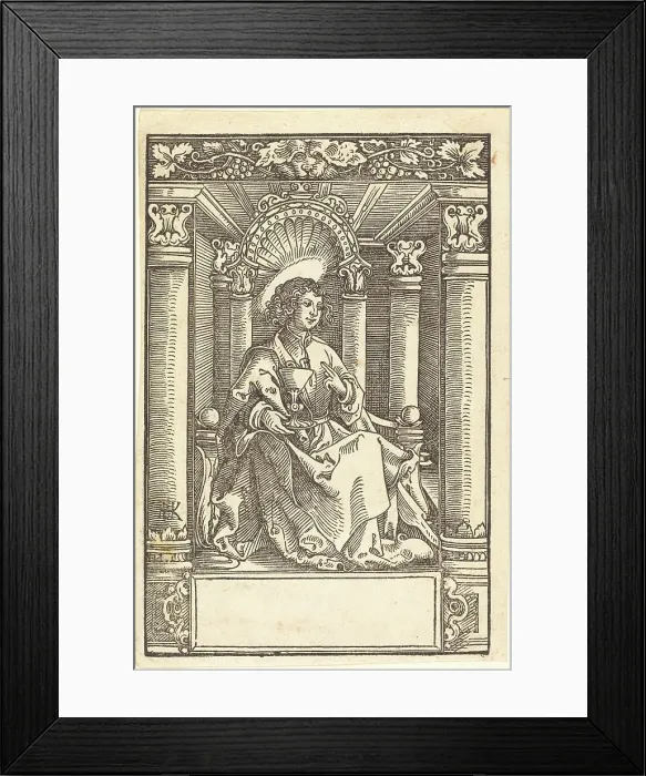 Framed Print : Saint John. Creator: Hans Springinklee Framed Print : Saint John. Creator: Hans Springinklee