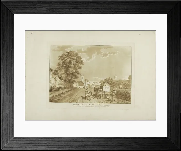Framed Print : The West Gate of Cardiff in Glamorganshire, 1776. Creator: Paul Sandby Framed Print : The West Gate of Cardiff in Glamorganshire, 1776. Creator: Paul Sandby