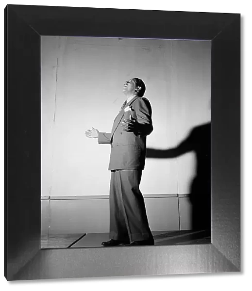 Portrait of Cab Calloway, Columbia studio, New York, N.Y. ca. Mar. 1947. Creator: William Paul Gottlieb