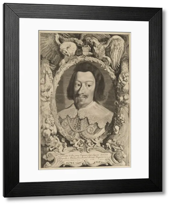 Framed Print : Emperor Ferdinand III, 1650?. Creator: Jonas Suyderhoef Framed Print : Emperor Ferdinand III, 1650?. Creator: Jonas Suyderhoef