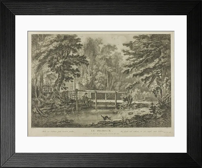 Framed Print : The Fisherman, n.d. Creator: Quentin Pierre Chedel Framed Print : The Fisherman, n.d. Creator: Quentin Pierre Chedel