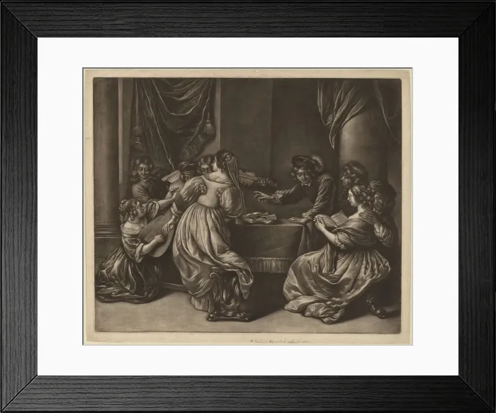 Framed Print : Concert with Nine Persons. Creator: Wallerant Vaillant Framed Print : Concert with Nine Persons. Creator: Wallerant Vaillant