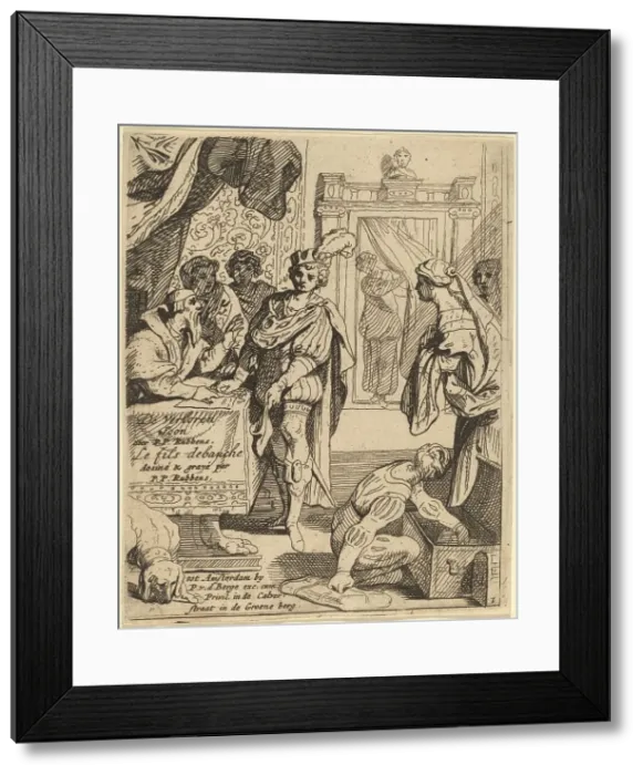 Framed Print : The Prodigal Son Receiving His Patrimony. Creator: Theodoor van Thulden Framed Print : The Prodigal Son Receiving His Patrimony. Creator: Theodoor van Thulden