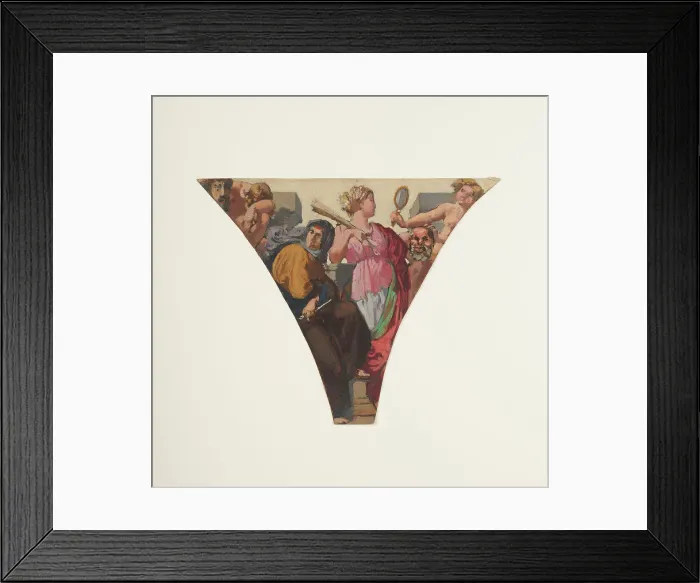 Framed Print : Esquisse pour la grande galerie des Fêtes de l'ancien Hôtel de Ville de Paris : Tragédie... 1852. Creator: Henri Lehmann Framed Print : Esquisse pour la grande galerie des Fêtes de l'ancien Hôtel de Ville de Paris : Tragédie... 1852. Creator: Henri Lehmann