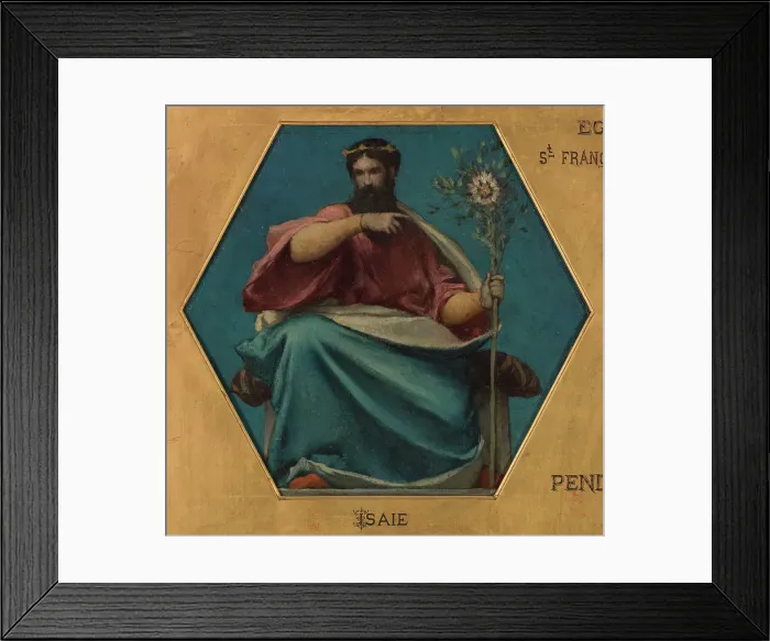 Framed Print : Esquisse pour l'église Saint François Xavier : Isaïe, 1875. Creator: Jules Elie Delaunay Framed Print : Esquisse pour l'église Saint François Xavier : Isaïe, 1875. Creator: Jules Elie Delaunay