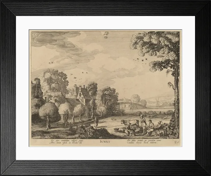 Framed Print : June. Creator: Jan van de Velde II Framed Print : June. Creator: Jan van de Velde II