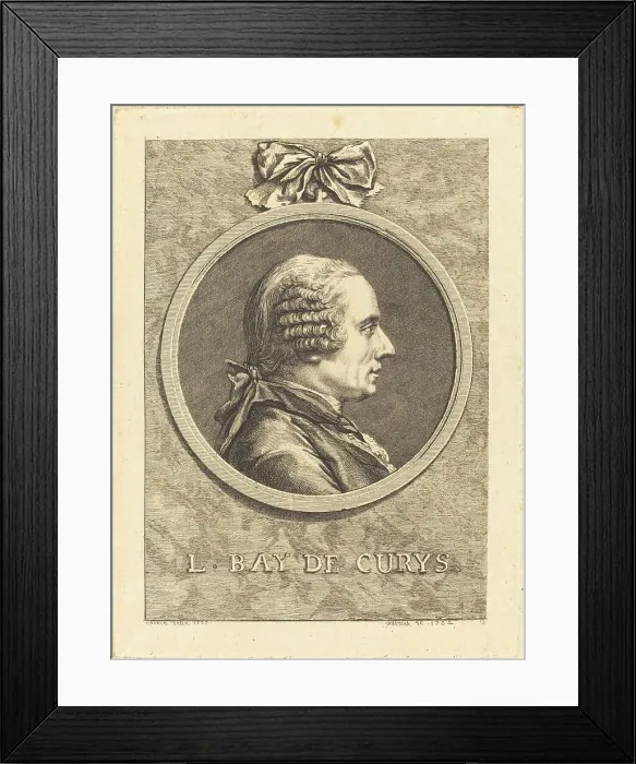 Framed Print : L. Bay de Curys, 1762. Creator: Claude Henri Watelet Framed Print : L. Bay de Curys, 1762. Creator: Claude Henri Watelet