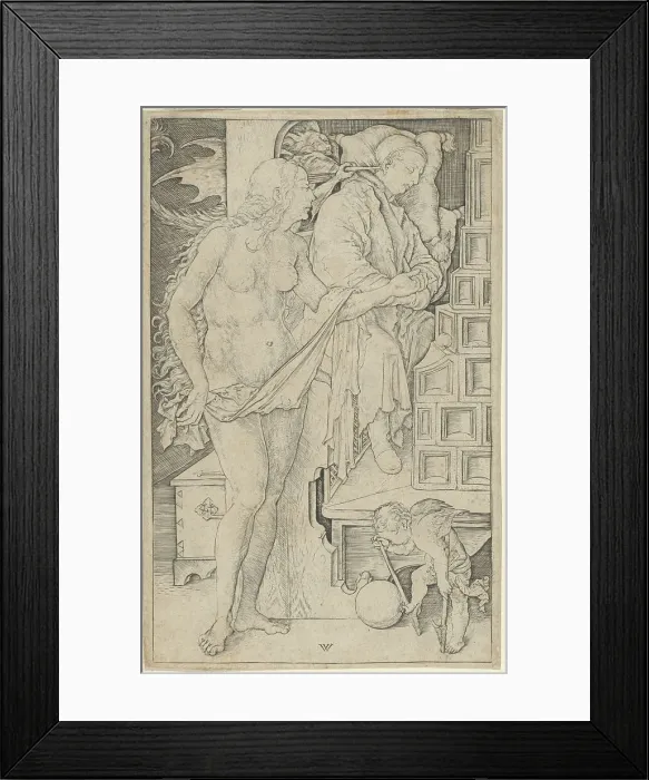 Framed Print : The Dream of the Doctor, 1481 / 1497. Creator: Wenzel von Olmutz Framed Print : The Dream of the Doctor, 1481 / 1497. Creator: Wenzel von Olmutz