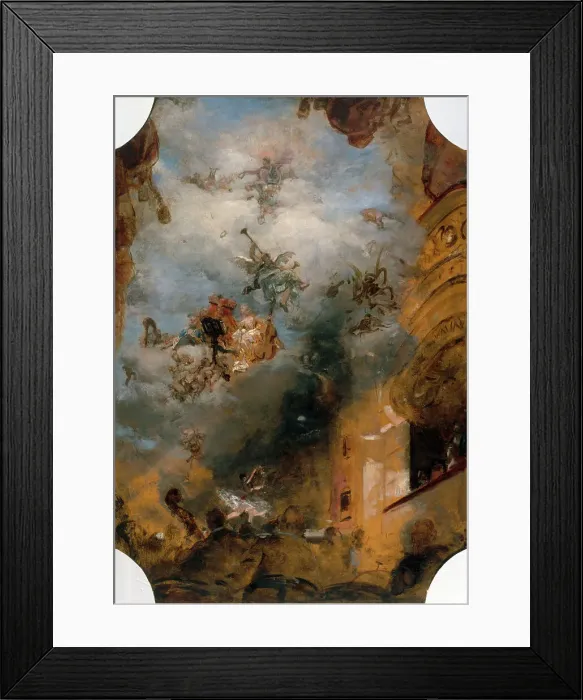 Framed Print : Esquisse pour la salle des Fêtes de l'Hôtel de Ville de Paris : La musique à travers les âges, 1889. Creator: Henri Gervex Framed Print : Esquisse pour la salle des Fêtes de l'Hôtel de Ville de Paris : La musique à travers les âges, 1889. Creator: Henri Gervex