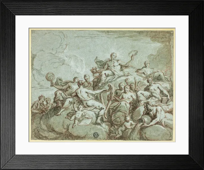 Framed Print : Apollo and the Muses, c. 1700