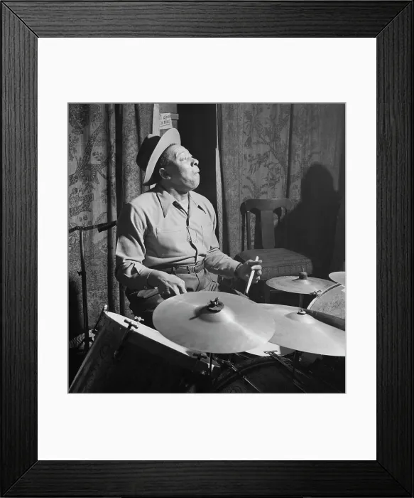 Framed Print : Portrait of Sid Catlett, New York, N.Y. ca. Mar. 1947. Creator: William Paul Gottlieb Framed Print : Portrait of Sid Catlett, New York, N.Y. ca. Mar. 1947. Creator: William Paul Gottlieb