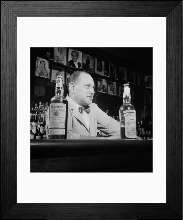 Framed Print : Portrait of Charlie Jacobs, Charlie's Tavern, New York, N.Y. 1946. Creator: William Paul Gottlieb Framed Print : Portrait of Charlie Jacobs, Charlie's Tavern, New York, N.Y. 1946. Creator: William Paul Gottlieb