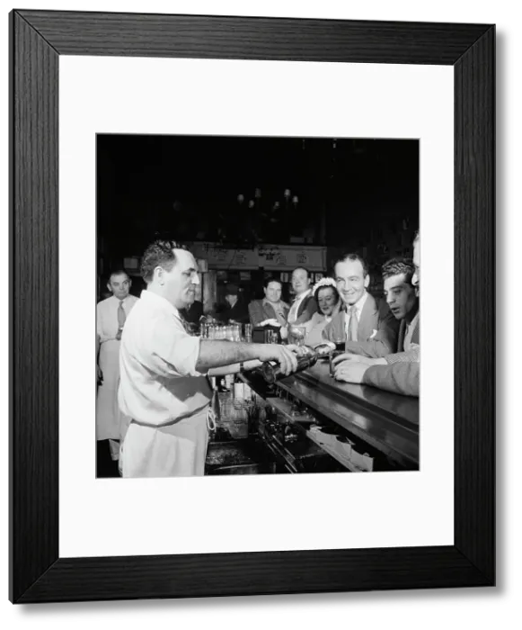 Framed Print : Charlie's Tavern, New York, N.Y. 1946. Creator: William Paul Gottlieb Framed Print : Charlie's Tavern, New York, N.Y. 1946. Creator: William Paul Gottlieb