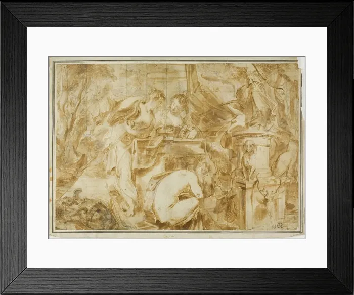 Framed Print : Diana and Nymphs Bathing, 1640 / 49 Framed Print : Diana and Nymphs Bathing, 1640 / 49