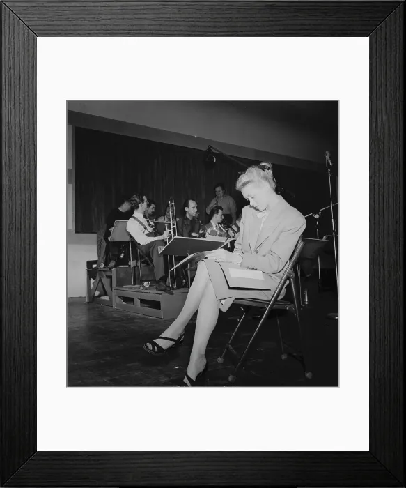 Framed Print : Portrait of June Christy, 1947 or 1948. Creator: William Paul Gottlieb Framed Print : Portrait of June Christy, 1947 or 1948. Creator: William Paul Gottlieb