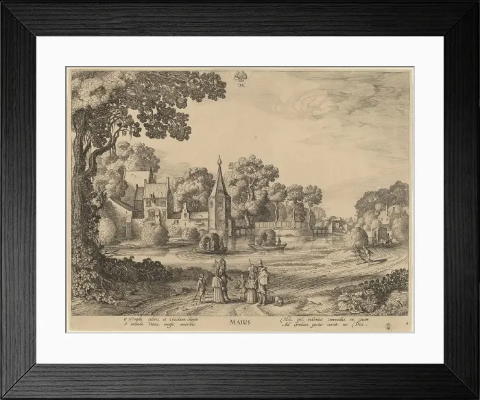 Framed Print : May. Creator: Jan van de Velde II Framed Print : May. Creator: Jan van de Velde II